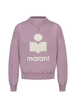 ISABEL MARANT Moby logo-print sweatshirt - Purple
