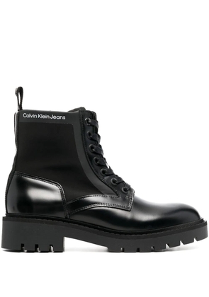 Calvin Klein military ankle boots - Black