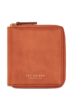 The Bridge zip-around leather wallet - Brown