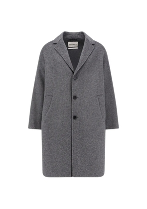 AMARANTO single-breasted notch-lapel coat - Grey