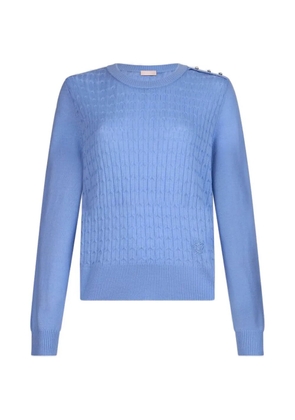 LIU JO cable-knit sweater - Blue
