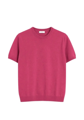 DIKTAT crew-neck short-sleeve sweater - Pink