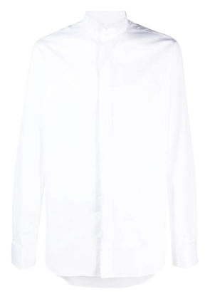 Canali long-sleeved cotton shirt - White