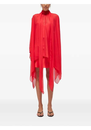 Blugirl Georgette sheer mini dress - Red