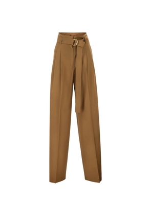 Max Mara belted wide-leg trousers - Neutrals