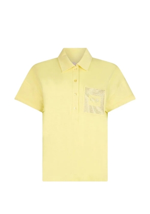 LIU JO embellished-pocket polo shirt - Yellow
