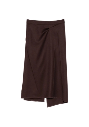 Victoria Beckham pressed tailored wool midi skirt
