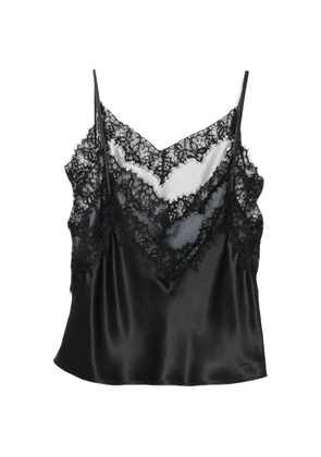 Viktor & Rolf lace-trim triple-layer blouse - Black