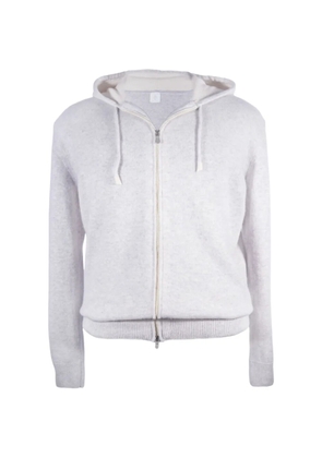 Eleventy cashmere zip-up hoodie - Grey