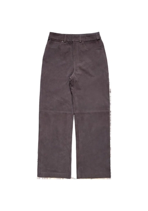 ENTIRE STUDIOS leather straight-leg trousers - Grey