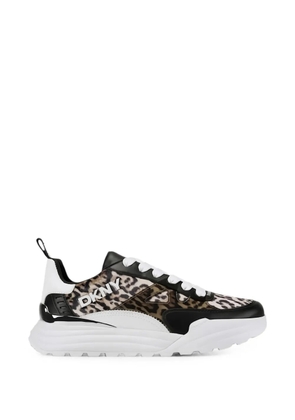 DKNY leopard-print Zanira sneakers - Black