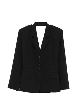 YCH single-breasted blouse - Black