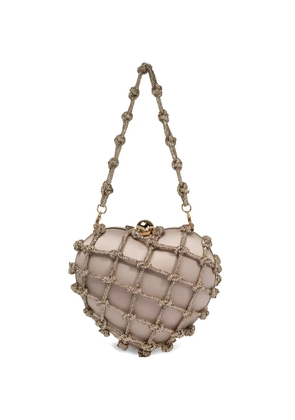 Rosantica Cupido Nodi heart-motif clutch bag - Neutrals