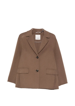 'S Max Mara Melfi single-breasted notch-lapel jacket - Brown