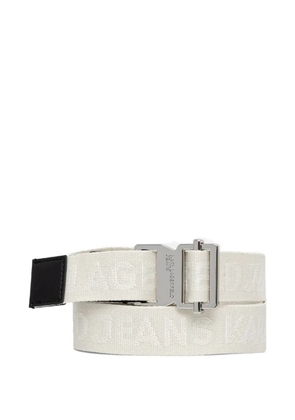Karl Lagerfeld Jeans logo-jacquard webbed belt - Neutrals