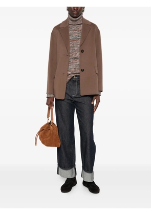 'S Max Mara Melfi single-breasted notch-lapel jacket - Brown