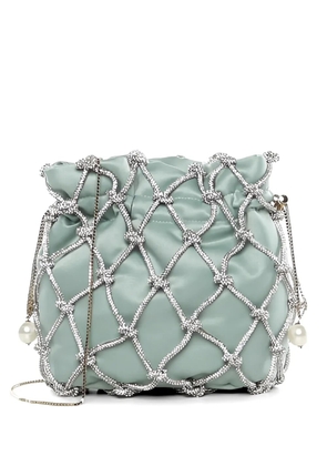 Rosantica crystal-embellished clutch bag - Green