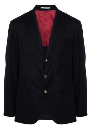 Brunello Cucinelli twill blazer - Blue