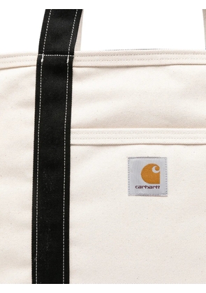 Carhartt WIP logo-patch canvas tote bag - Neutrals