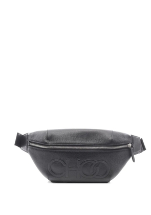 Jimmy Choo Pre-Owned 2010s logo-embossed belt bag - Black