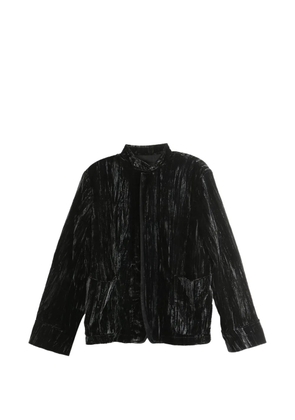 Ann Demeulemeester Zaya crushed-velvet jacket - Black