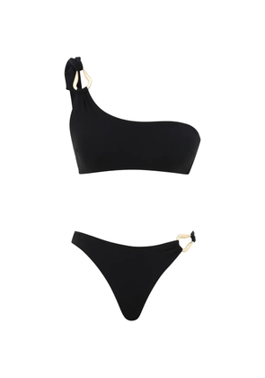 ZIMMERMANN Roselight Trim one-shoulder bikini - Black