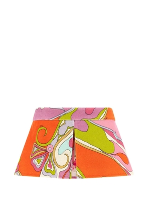PUCCI floral-print shorts - Orange