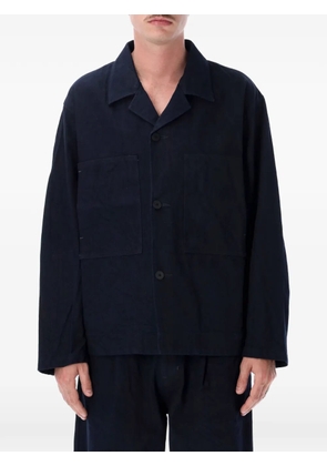 Still by Hand patch-pocket button-up jacket - Blue