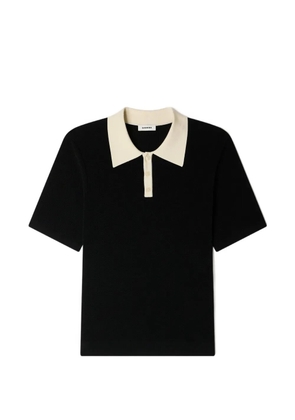 SANDRO two-tone polo shirt - Black