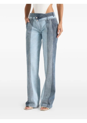 Manière De Voir Jacinda panelled jeans - Blue
