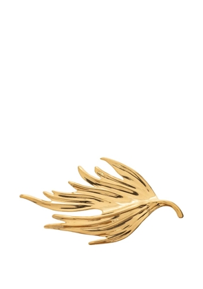 Jil Sander leaf-motif brooch - Gold