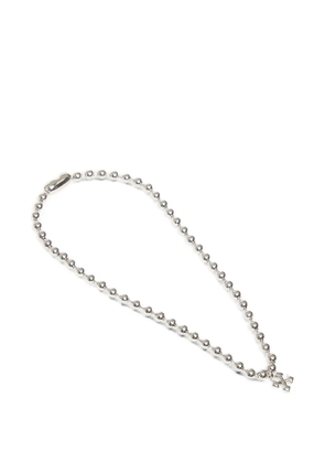 Off-White Arrow ball-chain necklace - Silver