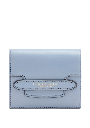 The Bridge logo-print leather wallet - Blue