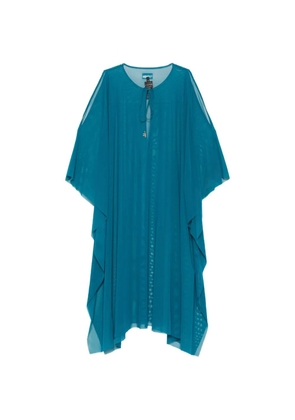 Fisico Azalea sheer-finish draped kaftan - Blue