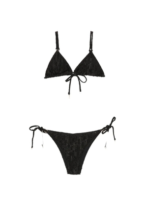 COTAZUR textured triangle bikini - Black