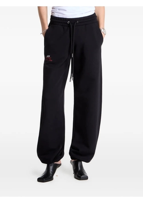 Off-White x AC Milan logo-print track pants - Black