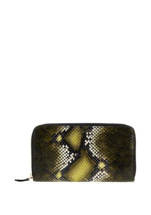 Roberto Cavalli snake-effect wallet - Green