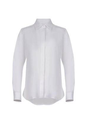 Max Mara long-sleeve button-up shirt - White