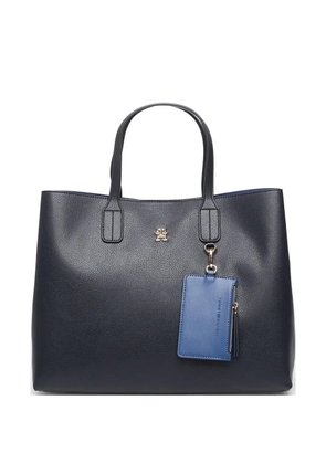 Tommy Hilfiger TH monogram trim tote bag - Blue
