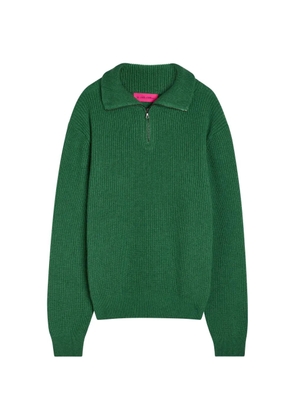 The Elder Statesman Clemente half-zip sweater - Green