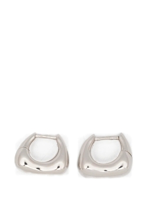 Maria Black Satchel Huggie earrings - Silver