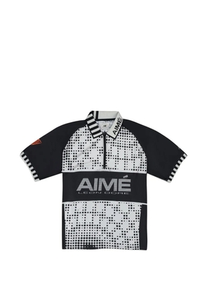 Aimé Leon Dore x New Balance zip-up polo shirt - Black