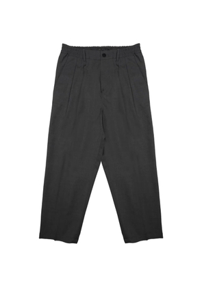 Low Brand pleated elasticated-waist trousers - Grey