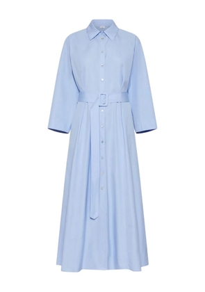 Marella button-up belted shirt dress - Blue