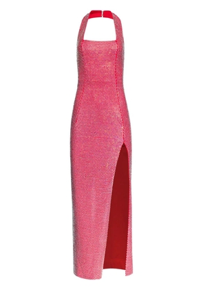 AREA crystal-embellished gown - Red