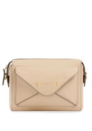 The Bridge envelope-pocket leather cross body bag - Neutrals
