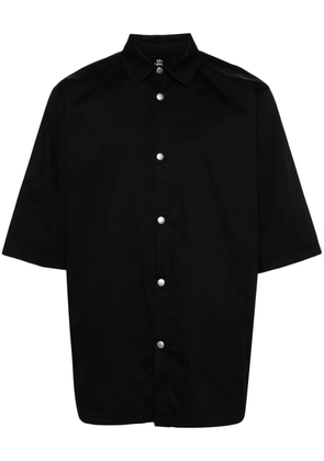 Thom Krom short-sleeve poplin shirt - Black