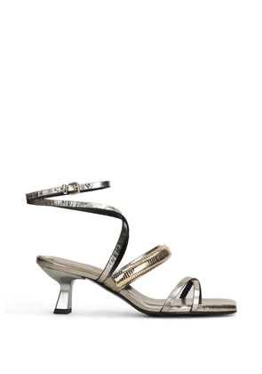Donnarì metallic-effect heeled sandals - Gold