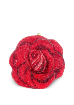 Judith Leiber Rose American crystal-embellished clutch bag - Red