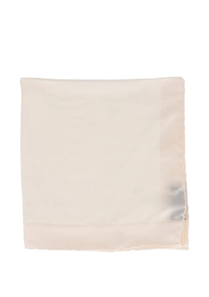 TOM FORD satin-finish rolled-edge pocket square - White